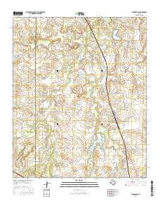 Stoneburg Texas Current topographic map, 1:24000 scale, 7.5 X 7.5 Minute, Year 2016