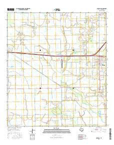 Stowell Texas Current topographic map, 1:24000 scale, 7.5 X 7.5 Minute, Year 2016