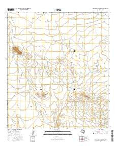 Straddlebug Mountain Texas Current topographic map, 1:24000 scale, 7.5 X 7.5 Minute, Year 2016
