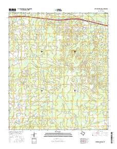Stricklin Springs Texas Current topographic map, 1:24000 scale, 7.5 X 7.5 Minute, Year 2016