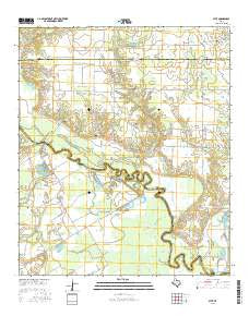 Styx Texas Current topographic map, 1:24000 scale, 7.5 X 7.5 Minute, Year 2016