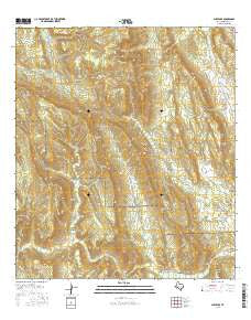 Sue Peaks Texas Current topographic map, 1:24000 scale, 7.5 X 7.5 Minute, Year 2016