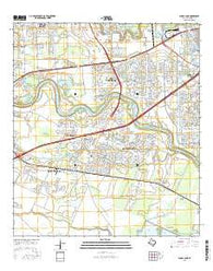 Sugar Land Texas Current topographic map, 1:24000 scale, 7.5 X 7.5 Minute, Year 2016