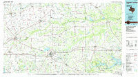 Sulphur Springs Texas Historical topographic map, 1:100000 scale, 30 X 60 Minute, Year 1985