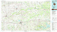 Sulphur Springs Texas Historical topographic map, 1:100000 scale, 30 X 60 Minute, Year 1991