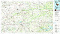 Sulphur Springs Texas Historical topographic map, 1:100000 scale, 30 X 60 Minute, Year 1991