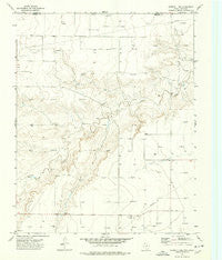 Sunray 1 NW Texas Historical topographic map, 1:24000 scale, 7.5 X 7.5 Minute, Year 1974