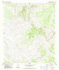 Susan Peak Texas Historical topographic map, 1:24000 scale, 7.5 X 7.5 Minute, Year 1972