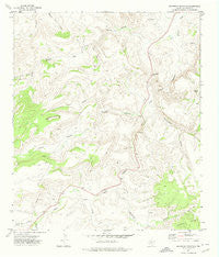 Swayback Mountain Texas Historical topographic map, 1:24000 scale, 7.5 X 7.5 Minute, Year 1972