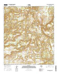 Swayback Mountain Texas Current topographic map, 1:24000 scale, 7.5 X 7.5 Minute, Year 2016
