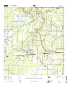 Sweeny Texas Current topographic map, 1:24000 scale, 7.5 X 7.5 Minute, Year 2016
