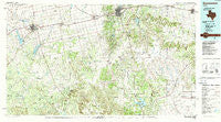 Sweetwater Texas Historical topographic map, 1:100000 scale, 30 X 60 Minute, Year 1985