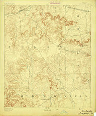 Sweetwater Texas Historical topographic map, 1:125000 scale, 30 X 30 Minute, Year 1893