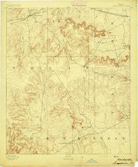 Sweetwater Texas Historical topographic map, 1:125000 scale, 30 X 30 Minute, Year 1893