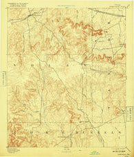 Sweetwater Texas Historical topographic map, 1:125000 scale, 30 X 30 Minute, Year 1893