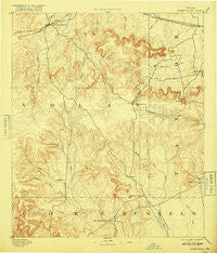 Sweetwater Texas Historical topographic map, 1:125000 scale, 30 X 30 Minute, Year 1893