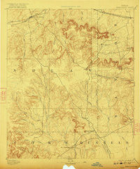 Sweetwater Texas Historical topographic map, 1:125000 scale, 30 X 30 Minute, Year 1893