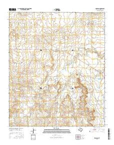Swenson Texas Current topographic map, 1:24000 scale, 7.5 X 7.5 Minute, Year 2016