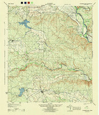 Sycamore Ranch Texas Historical topographic map, 1:62500 scale, 15 X 15 Minute, Year 1944