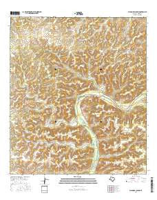 Sycamore Canyon Texas Current topographic map, 1:24000 scale, 7.5 X 7.5 Minute, Year 2016