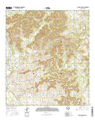 Sycamore Mountain Texas Current topographic map, 1:24000 scale, 7.5 X 7.5 Minute, Year 2016