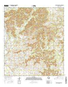 Sycamore Mountain Texas Current topographic map, 1:24000 scale, 7.5 X 7.5 Minute, Year 2016