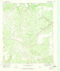 T-O Creek Texas Historical topographic map, 1:24000 scale, 7.5 X 7.5 Minute, Year 1969