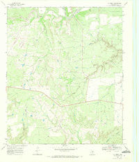 T-O Creek Texas Historical topographic map, 1:24000 scale, 7.5 X 7.5 Minute, Year 1969