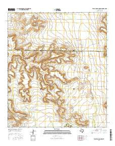 Table Top Mountain Texas Current topographic map, 1:24000 scale, 7.5 X 7.5 Minute, Year 2016