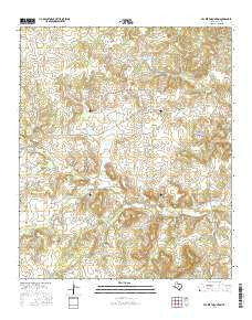 Tackett Mountain Texas Current topographic map, 1:24000 scale, 7.5 X 7.5 Minute, Year 2016