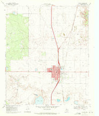 Tahoka Texas Historical topographic map, 1:24000 scale, 7.5 X 7.5 Minute, Year 1969