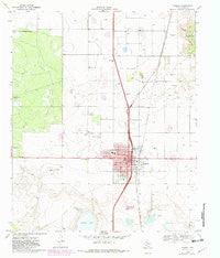Tahoka Texas Historical topographic map, 1:24000 scale, 7.5 X 7.5 Minute, Year 1969