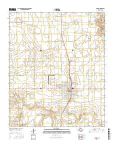 Tahoka Texas Current topographic map, 1:24000 scale, 7.5 X 7.5 Minute, Year 2016