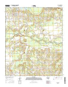 Talco Texas Current topographic map, 1:24000 scale, 7.5 X 7.5 Minute, Year 2016