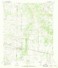 Talpa Texas Historical topographic map, 1:24000 scale, 7.5 X 7.5 Minute, Year 1967
