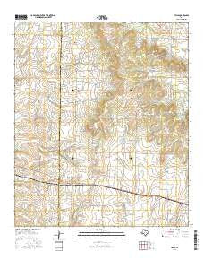 Talpa Texas Current topographic map, 1:24000 scale, 7.5 X 7.5 Minute, Year 2016