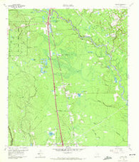 Tamina Texas Historical topographic map, 1:24000 scale, 7.5 X 7.5 Minute, Year 1961