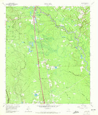 Tamina Texas Historical topographic map, 1:24000 scale, 7.5 X 7.5 Minute, Year 1961