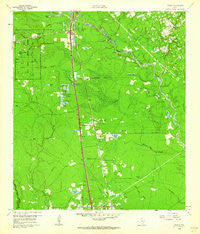 Tamina Texas Historical topographic map, 1:24000 scale, 7.5 X 7.5 Minute, Year 1961