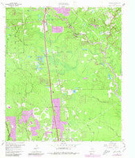 Tamina Texas Historical topographic map, 1:24000 scale, 7.5 X 7.5 Minute, Year 1961