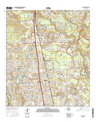 Tamina Texas Current topographic map, 1:24000 scale, 7.5 X 7.5 Minute, Year 2016