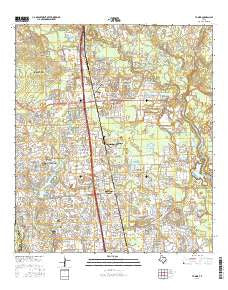 Tamina Texas Current topographic map, 1:24000 scale, 7.5 X 7.5 Minute, Year 2016
