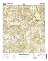 Tanglewood Texas Current topographic map, 1:24000 scale, 7.5 X 7.5 Minute, Year 2016