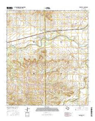 Tankersley Texas Current topographic map, 1:24000 scale, 7.5 X 7.5 Minute, Year 2016