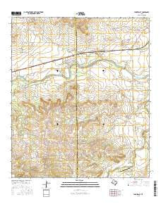 Tankersley Texas Current topographic map, 1:24000 scale, 7.5 X 7.5 Minute, Year 2016
