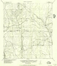 Tarpley Texas Historical topographic map, 1:62500 scale, 15 X 15 Minute, Year 1956