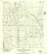 Tarpley Texas Historical topographic map, 1:62500 scale, 15 X 15 Minute, Year 1956