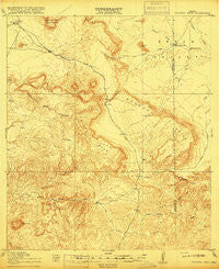 Tascotal Mesa Texas Historical topographic map, 1:62500 scale, 15 X 15 Minute, Year 1917