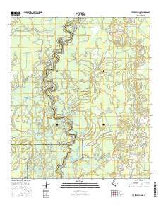 Tater Patch Lake Texas Current topographic map, 1:24000 scale, 7.5 X 7.5 Minute, Year 2016