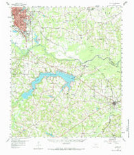 Tatum Texas Historical topographic map, 1:62500 scale, 15 X 15 Minute, Year 1958